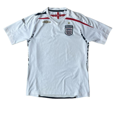 2007 09 England home football shirt  - Large boys