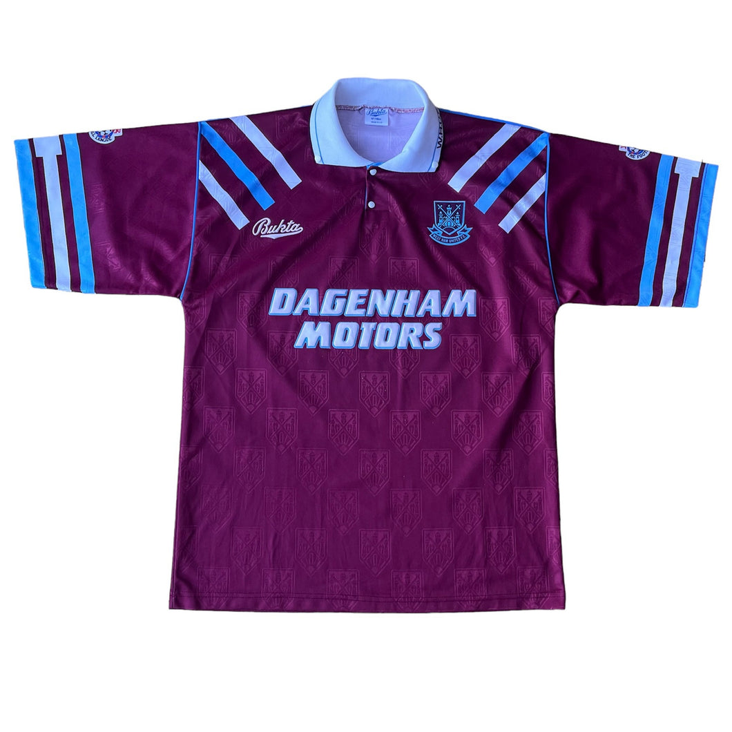 1992 93 West Ham home football shirt Bukta original - L 42”