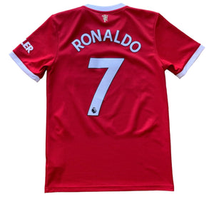 2021 22 Manchester United home football shirt #7 Ronaldo - M