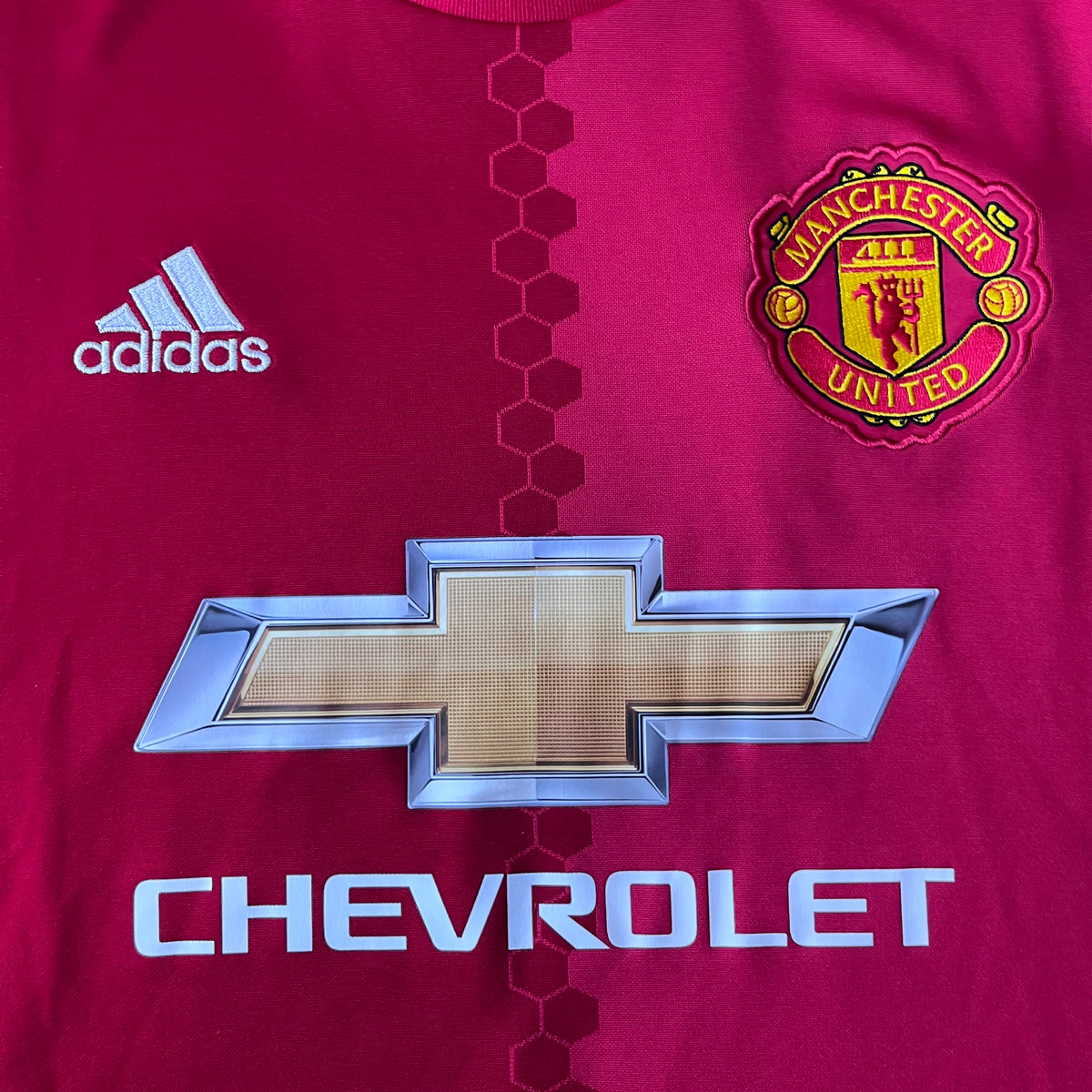 2016 17 Manchester United home Football Shirt Adidas (defect) M