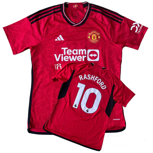 2023-24 Manchester United home football shirt #10 Rashford  - L
