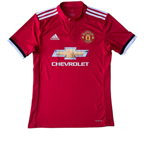 2017 18 Manchester United home football shirt (excellent) - S