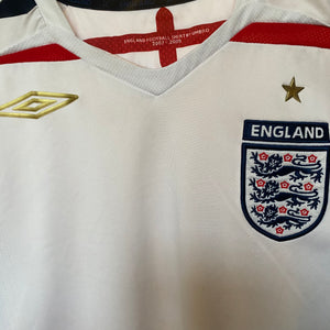2007-09 England home football shirt - S