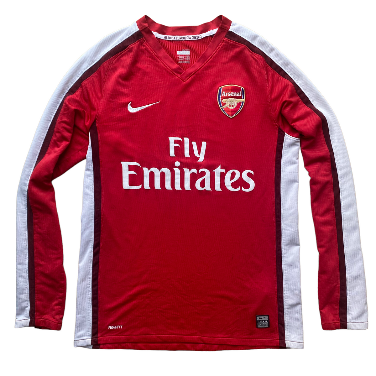 2008 10 Arsenal L S home football shirt S okay