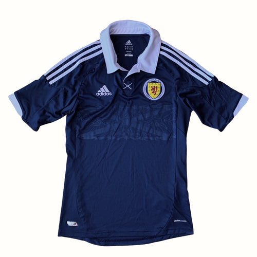 2011 13 SCOTLAND HOME FOOTBALL SHIRT Collar (excellent) - S