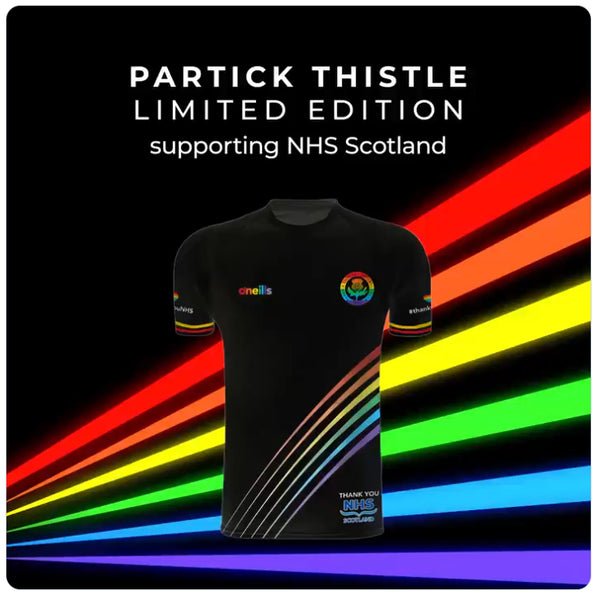 PARTICK THISTLE LIMITED EDITION RAINBOW NHS TRIBUTE SHIRT