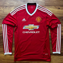 2015 16 Manchester United L/S home Football Shirt Classic Adidas (excellent) - S
