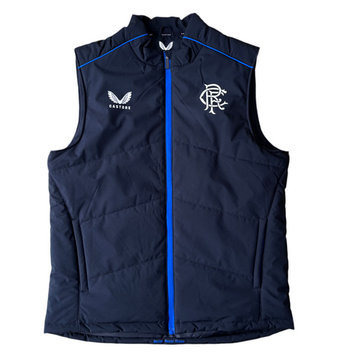 2022 23 Rangers RFC Body Warmer Gilet Castore - M