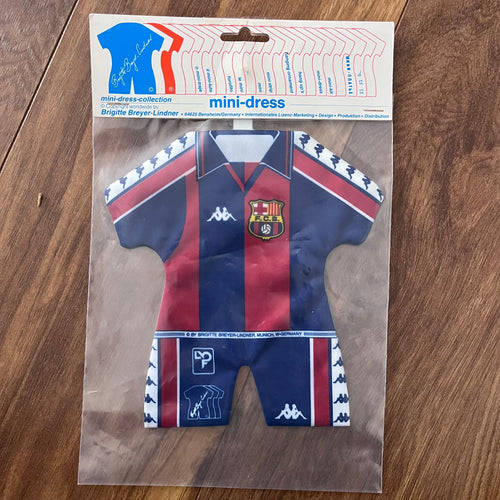 Vintage Barcelona 1992 football shirt mini dress for car window 90s