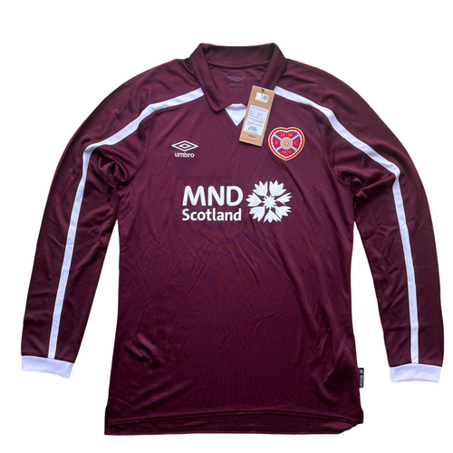 2021 22 Heart of Midlothian L/S home football shirt Umbro *BNWT* - M