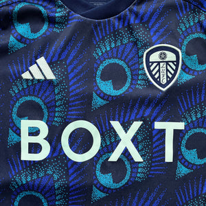 2023 24 Leeds United away football shirt Peacock Adidas - M