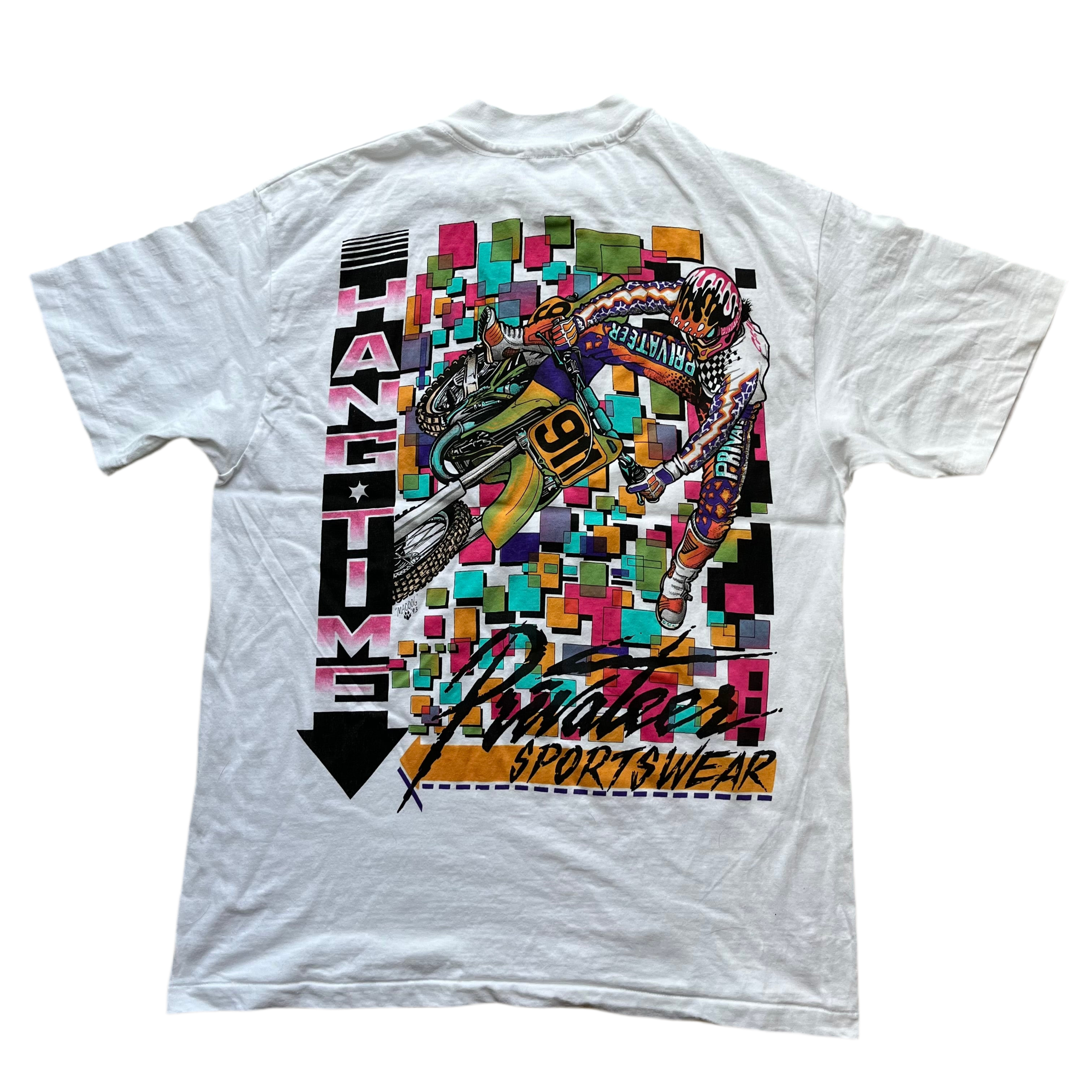 Colour Changing Vintage 1993 Motocross T Shirt Hanes Beefy-T 90s