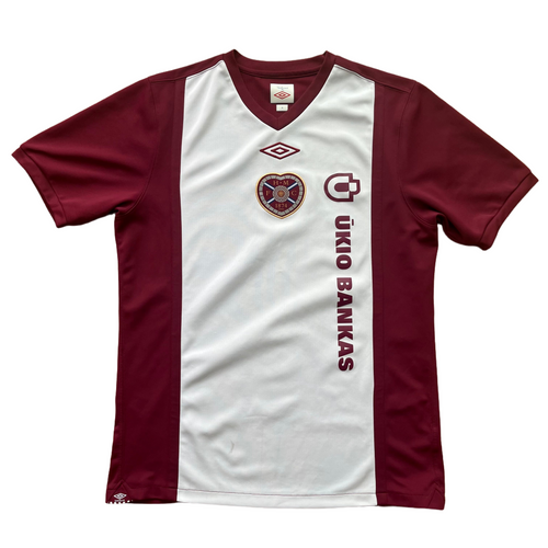 2010 11 HEART OF MIDLOTHIAN HOME FOOTBALL SHIRT - M