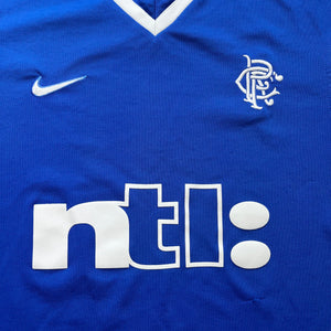 2000 01 Rangers home football shirt Nike - M