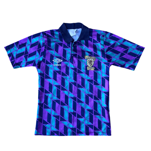 1988 90 Scotland Leisure training football shirt Original Leisure DAMAGED - kids