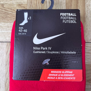 Nike Park IV cushioned football socks red uk - 8-11 men’s