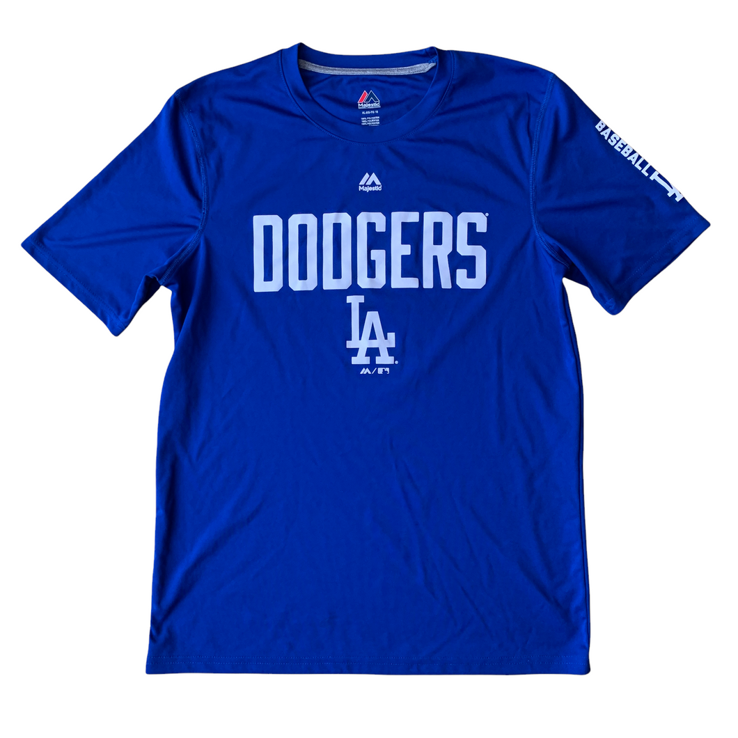 LA Dodgers majestic sports baseball t-shirt MLB - Kids XL XLB