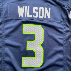 NFL Seattle Seahawks #3 Russell Wilson American Football Jersey - L