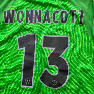 Torquay United Match Worn Issue goalkeeper Football Shirt Player #13 Wonnacott GK - L