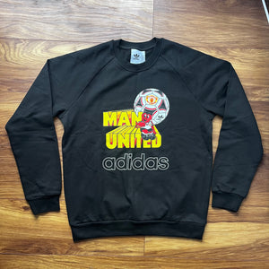 2021-22 Manchester United adidas Originals Graphic Sweat Sweatshirt Top - M