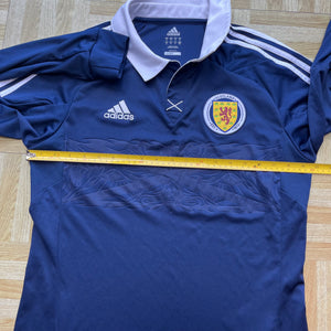 2011 13 Scotland home Long sleeved football shirt - M (excellent)