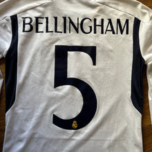 2023-24 Real Madrid long sleeved home football shirt #5 Bellingham - XS