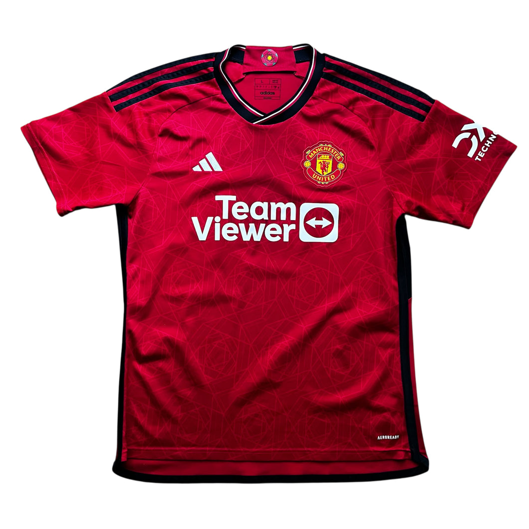 2023 24 Manchester United home football shirt Adidas (excellent) - L