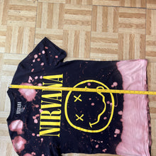 Nirvana tie dye bleached 100% cotton t-shirt - M
