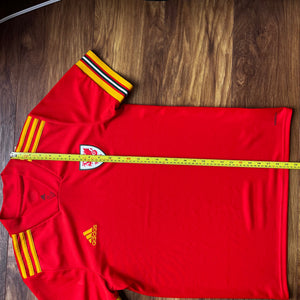 2020 21 Wales home football shirt Adidas (excellent) - M