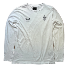 Rangers Castore white cotton t-shirt long sleeves 100% cotton  - M