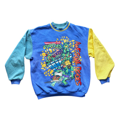 Vintage 1990 Teenage Mutant Hero Turtles Sweatshirt Sweater Age 9-10