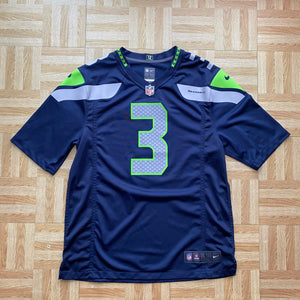 NFL Seattle Seahawks #3 Russell Wilson American Football Jersey - L