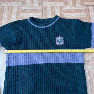 Harry Potter Sweater Slytherin Made in Scotland Wool Blend Patch Knit Jumper - M
