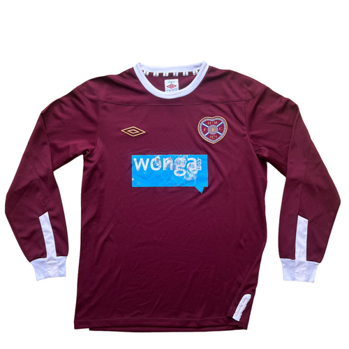 2011 12 Heart of Midlothian LS home football shirt - S