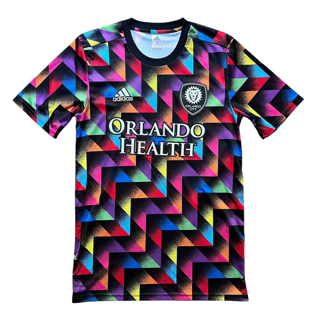 2022 Orlando City LGBTQ pre-match training football shirt MLS soccer Adidas - S