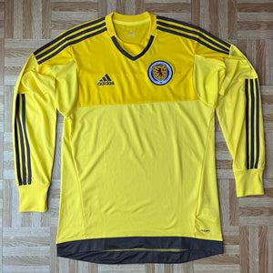 2015 16 Scotland player issue goalkeeper football shirt - M