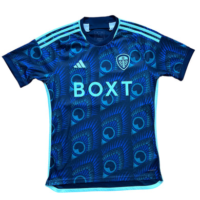 2023 24 Leeds United away football shirt Peacock Adidas - M