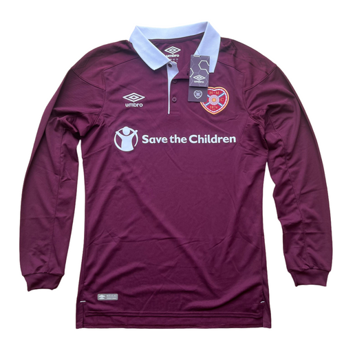 2017 18 Heart of Midlothian L/S home football shirt *BNWT* - S