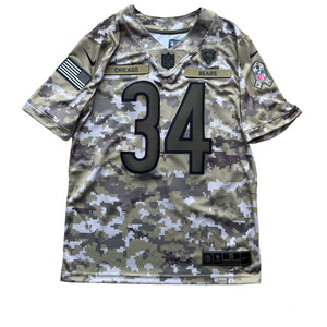 NFL Chicago Bears #34 WALTER JERRY PAYTON Salute to Service Limited Nike Camouflage Camo - S