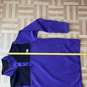 The North Face Fleece Sweatshirt Purple Black Small Men’s TNF Sweater Thermal
