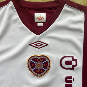 2010 11 HEART OF MIDLOTHIAN HOME FOOTBALL SHIRT - M