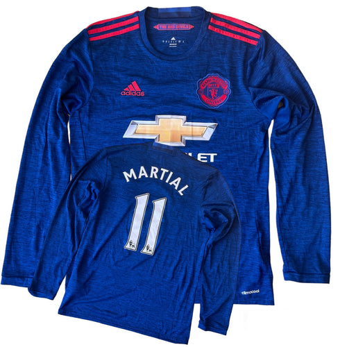 2016 17 Manchester United LS away football shirt #11 Martial Adidas Classic - S