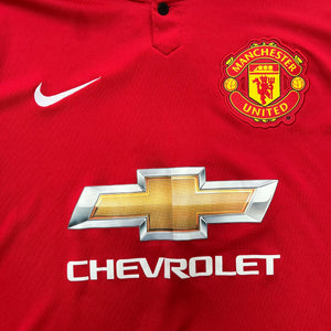 2014-15 Manchester United L/S home football shirt Original Nike - M