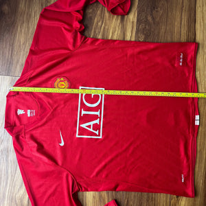 2007 09 Manchester United LS Home Football Shirt TEVEZ #32 Original - XXL