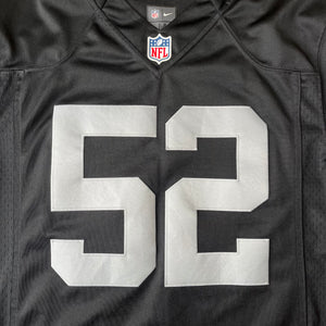 NFL Las Vegas Oakland Raiders #52 Khalil Mack American Football Jersey - M