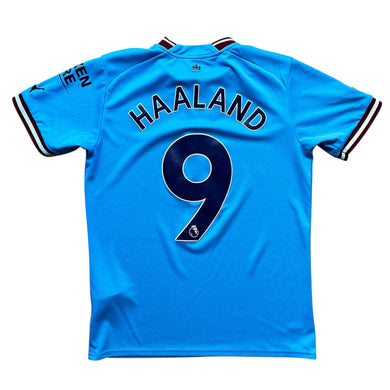 2022 23 Manchester City home football shirt #9 Haaland -S