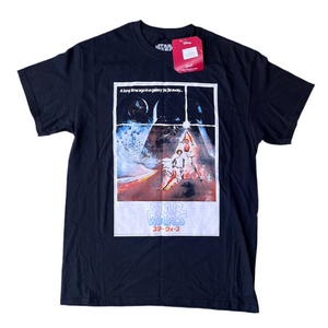 Star Wars classic Japanese Leia Luke STWATS39MB02 *BNWT* Medium Men's DIsney - M