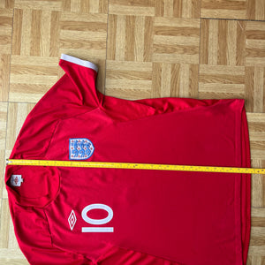 2010 11 England away football shirt #10 Rooney - L/XL (46)