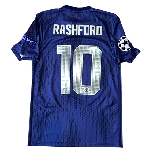 2018 19 Manchester United Third Football Shirt #10 Rashford - S