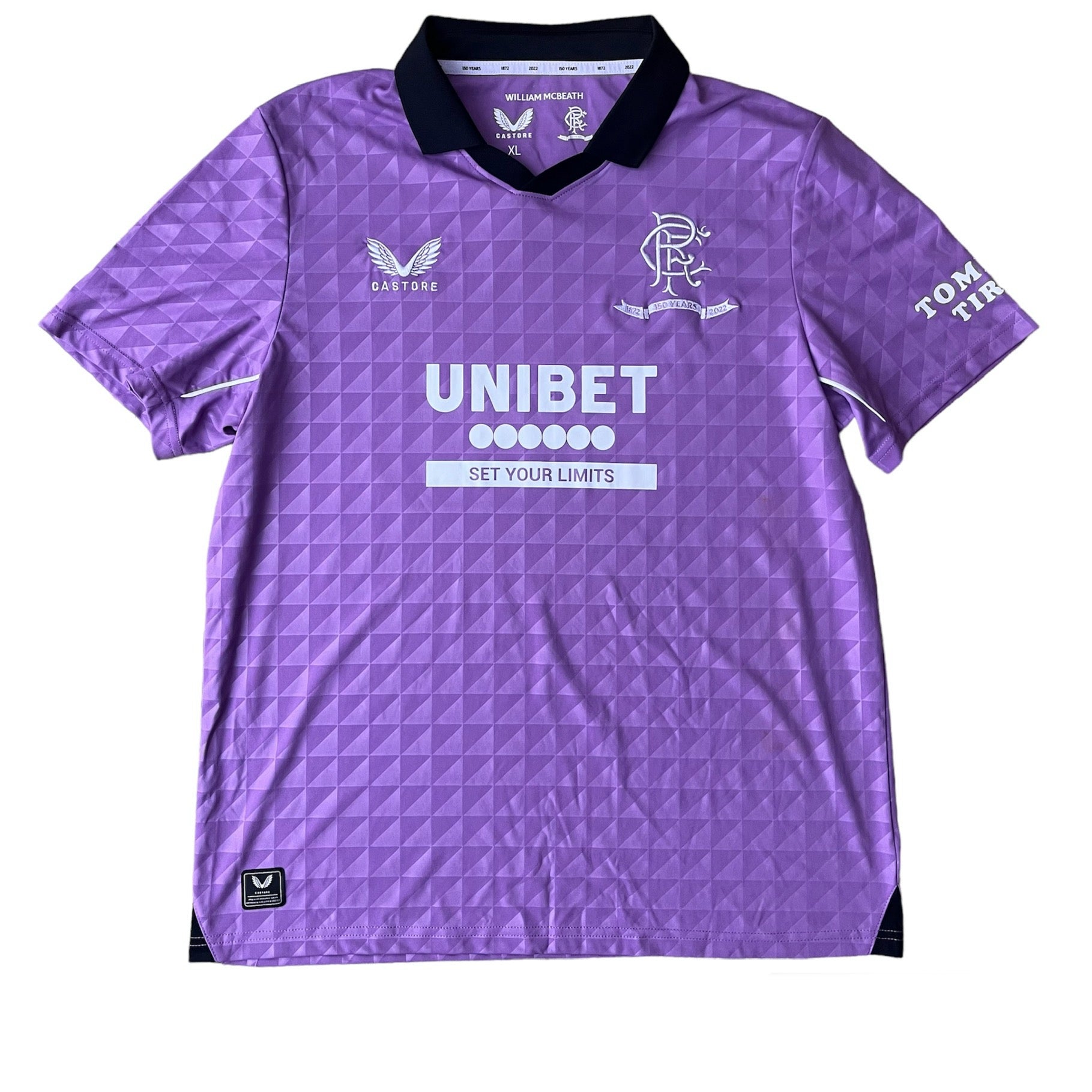 2021 22 Rangers third 150th Anniversary football shirt XL